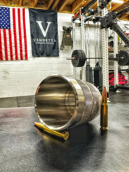 Load image into Gallery viewer, 2LB Manely™ - Knurled Stainless Whiskey Cup