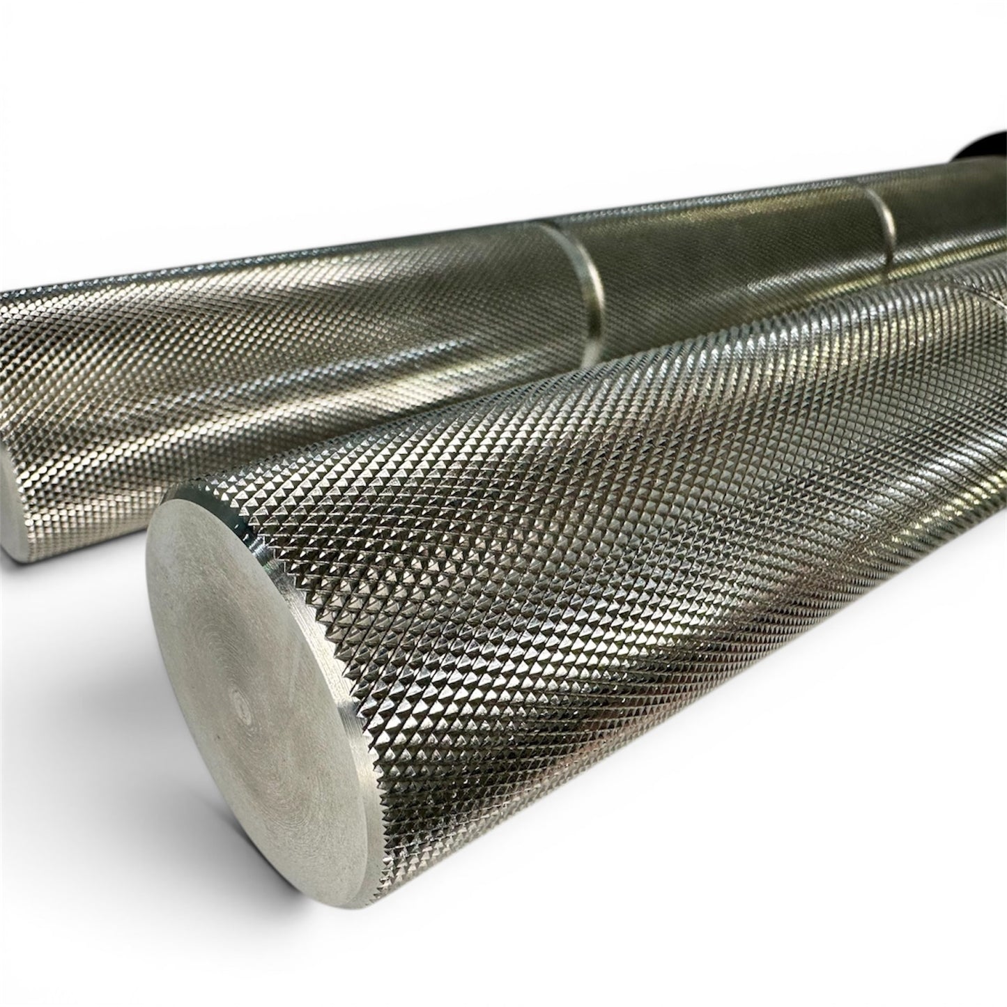 1" Stainless Knurled Handles