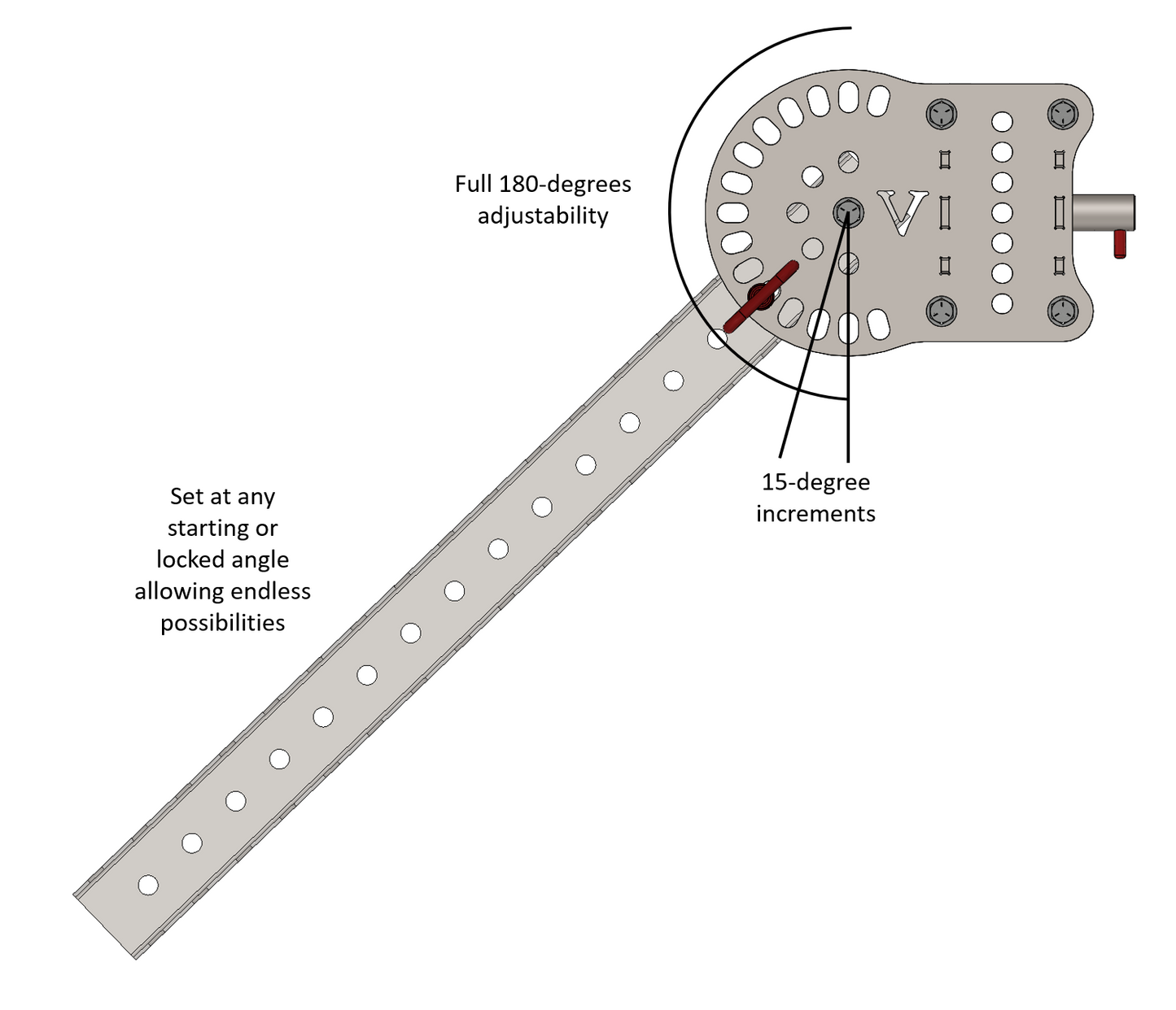 Vendetta 180° Adapters for 2x3 Titan Lever Arms
