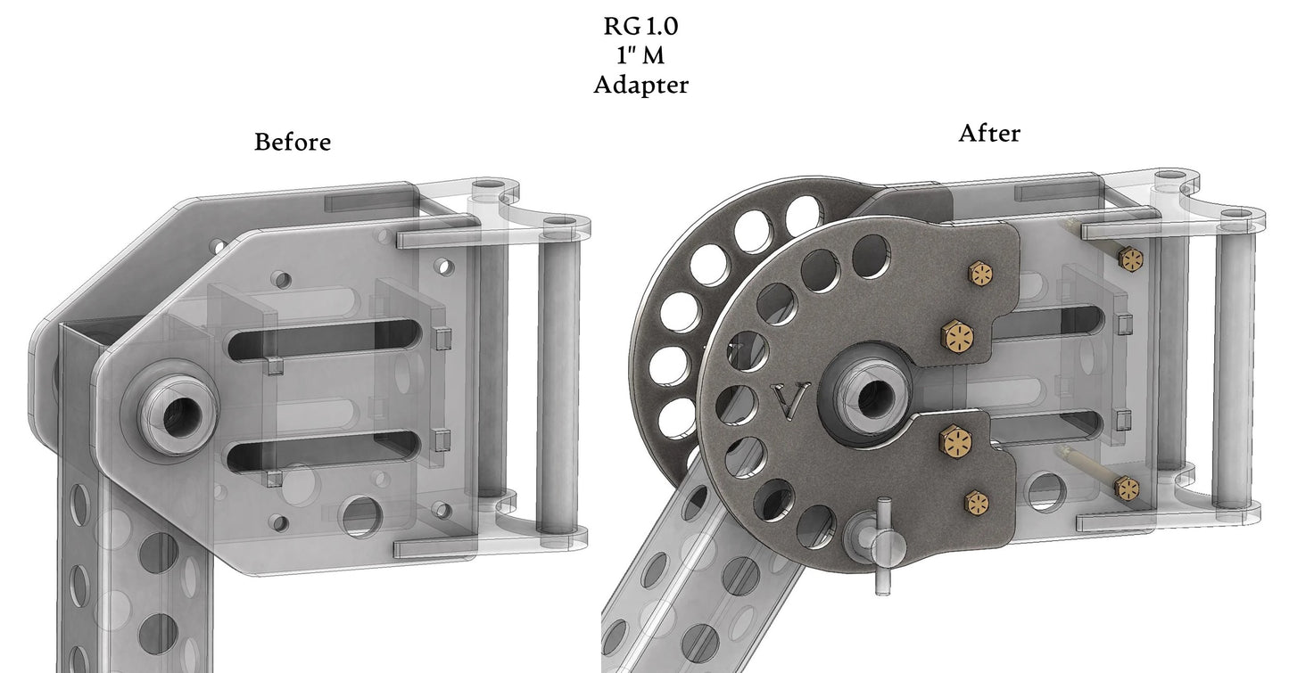 Vendetta 180° Adapters for 1" RG-M 1.0 Lever Arms
